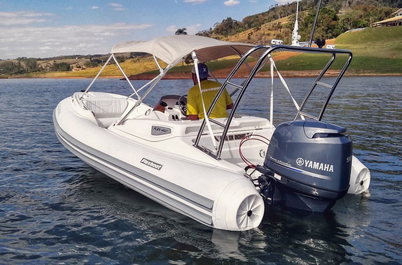 2022 Flex 450 with Yamaha F70LA | White w/ Grey Accents