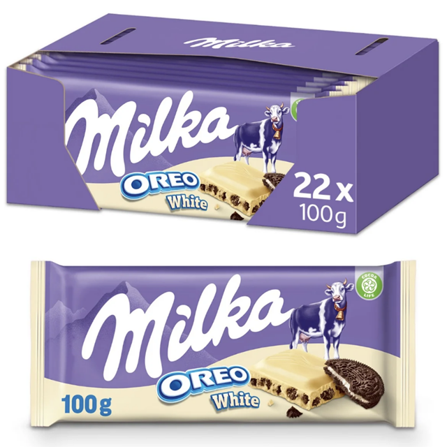 Milka Oreo Chocolate Bar 100g - Image 2